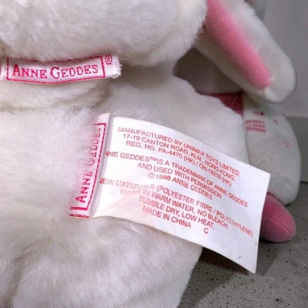 Anne Geddes Baby Bunny Plush Doll‎ Set 9